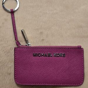 Michael Kors Fuchsia Key Chain Change Holder
